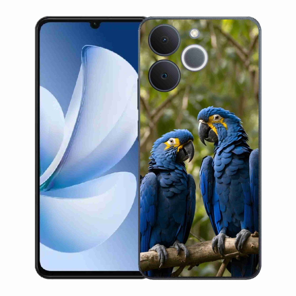 Gélový kryt mmCase na Realme Note 70T - papagájové duo