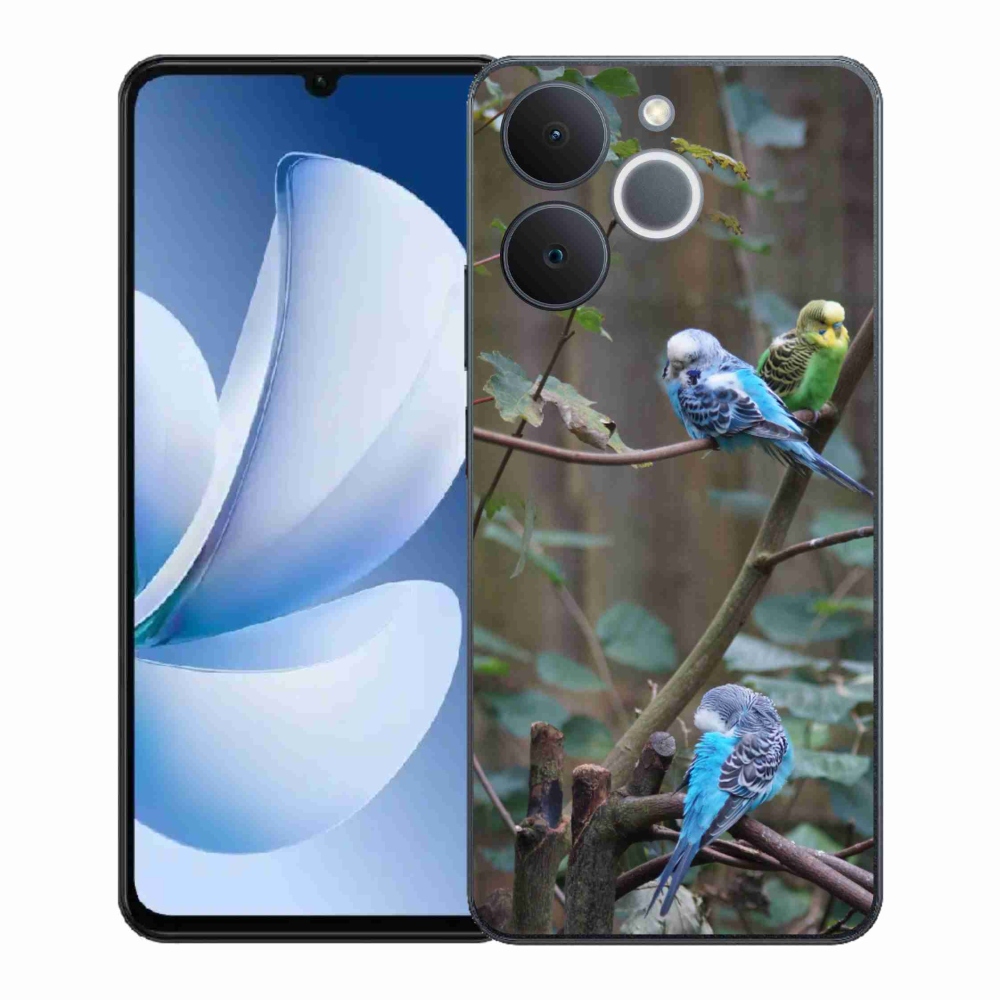 Gélový kryt mmCase na Realme Note 70T - papagáje na vetve
