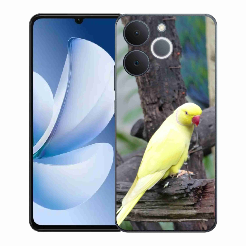Gélový kryt mmCase na Realme Note 70T - papagáj alexander žltý