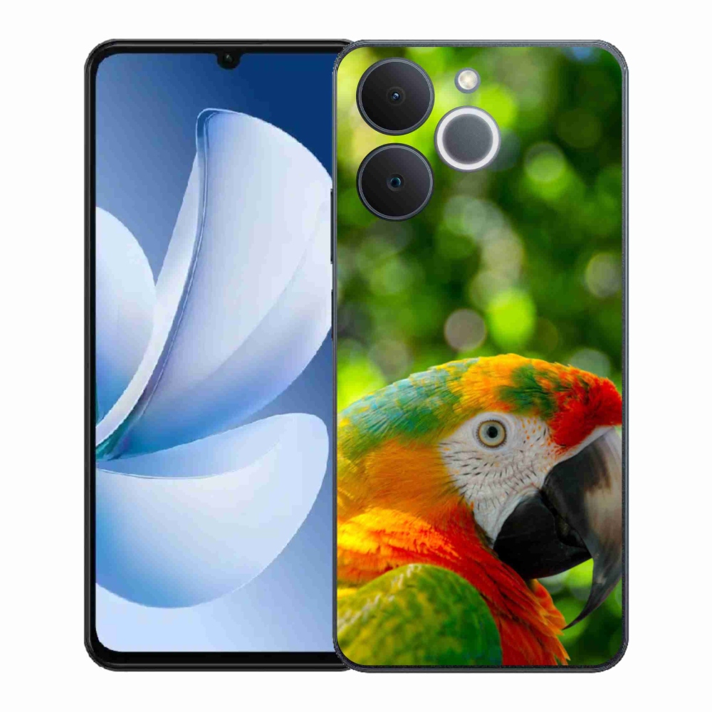 Gélový kryt mmCase na Realme Note 70T - papagáj ara 3
