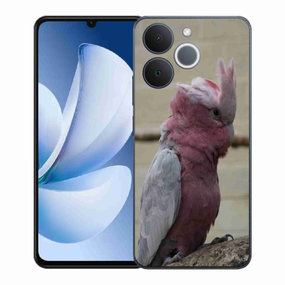 Gélový kryt mmCase na Realme Note 70T - papagáj kakadu ružový