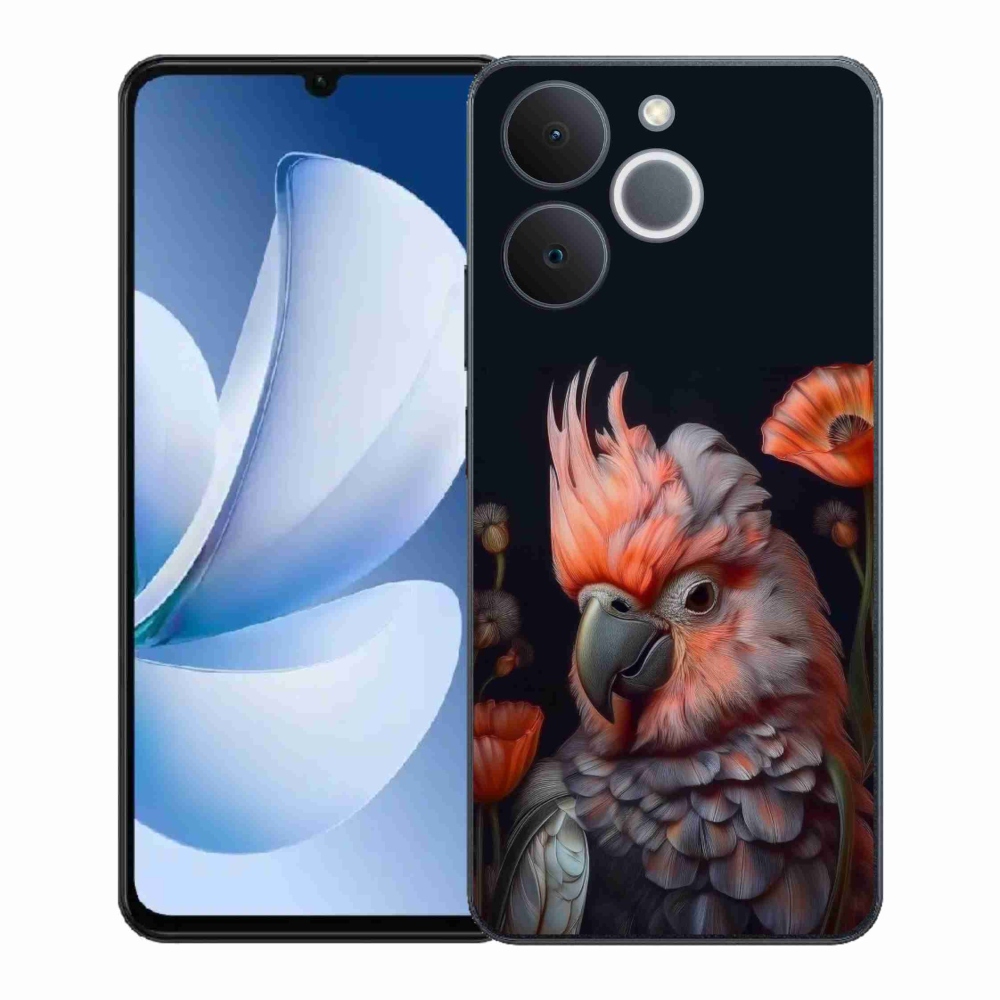 Gélový kryt mmCase na Realme Note 70T - papagáj kakadu vo farbách