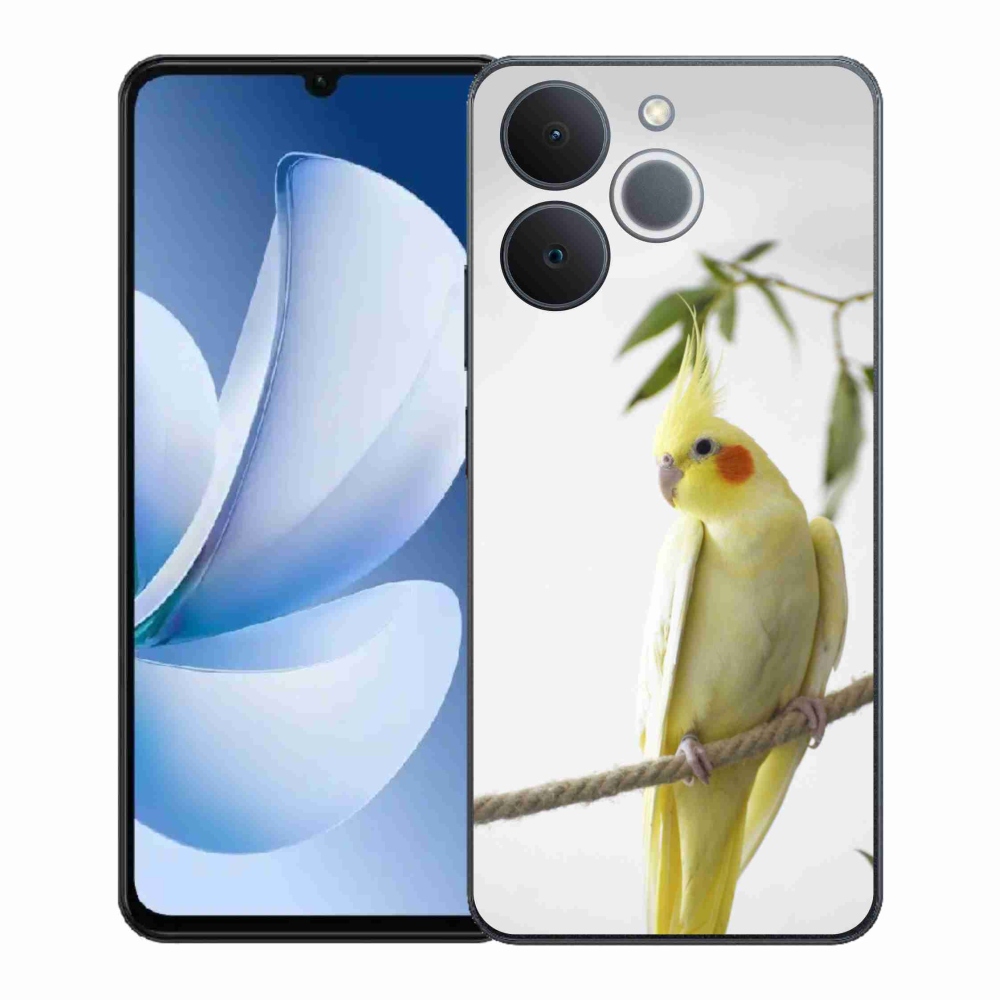 Gélový kryt mmCase na Realme Note 70T - papagáj korela chocholatá