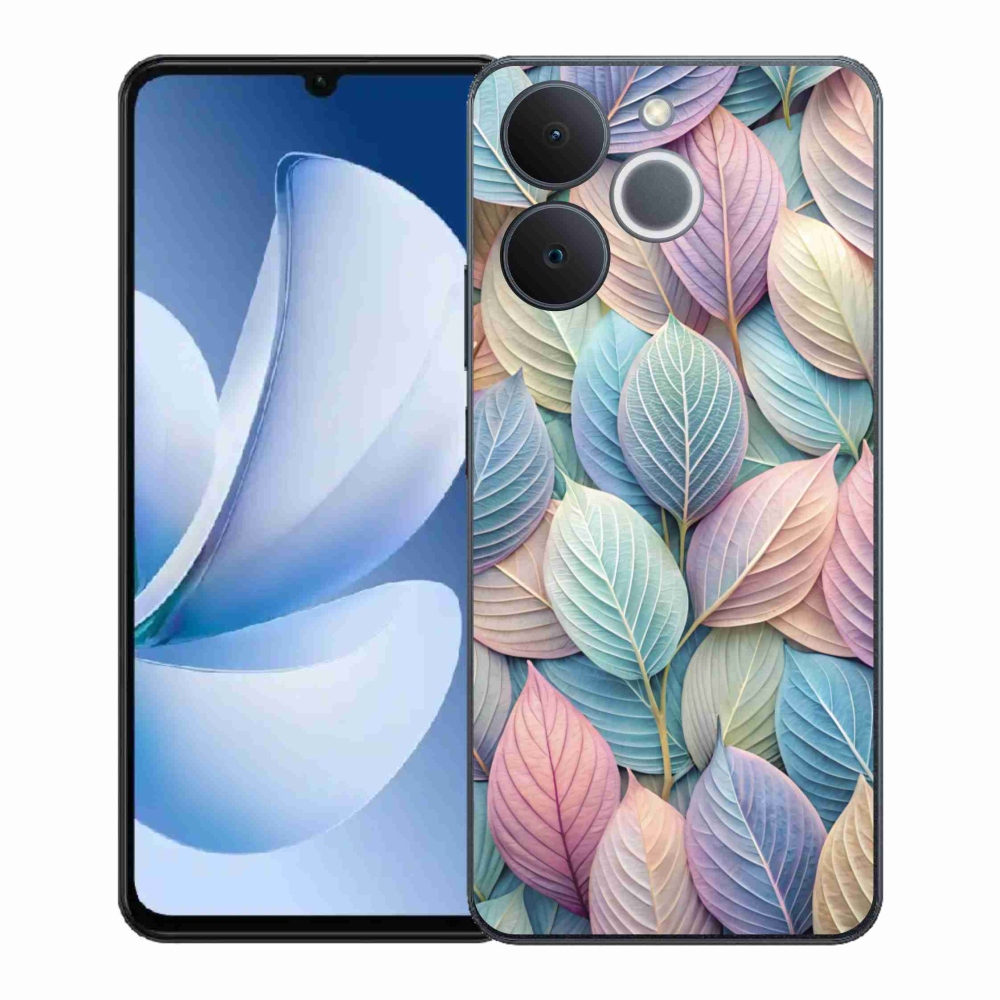 Gélový kryt mmCase na Realme Note 70T - pastelové listy