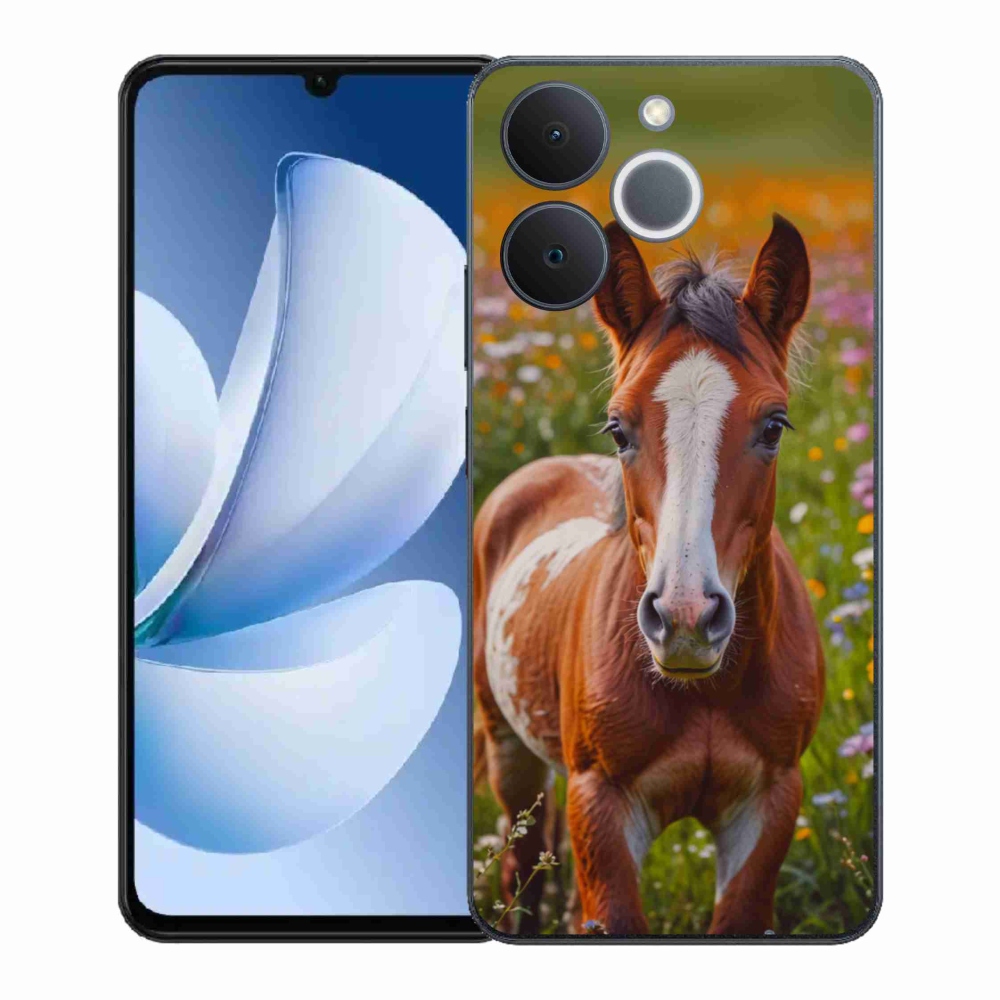 Gélový kryt mmCase na Realme Note 70T - roztomilé žriebä