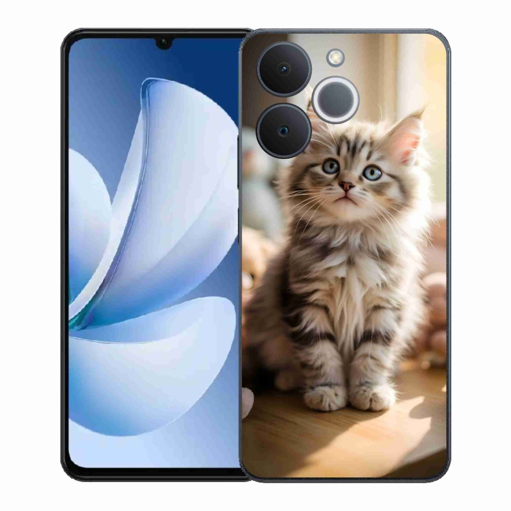 Gélový kryt mmCase na Realme Note 70T - roztomilé mačiatko 10