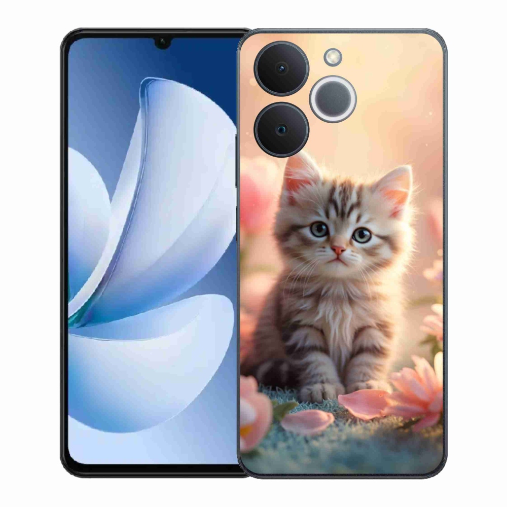 Gélový kryt mmCase na Realme Note 70T - roztomilé mačiatko 8
