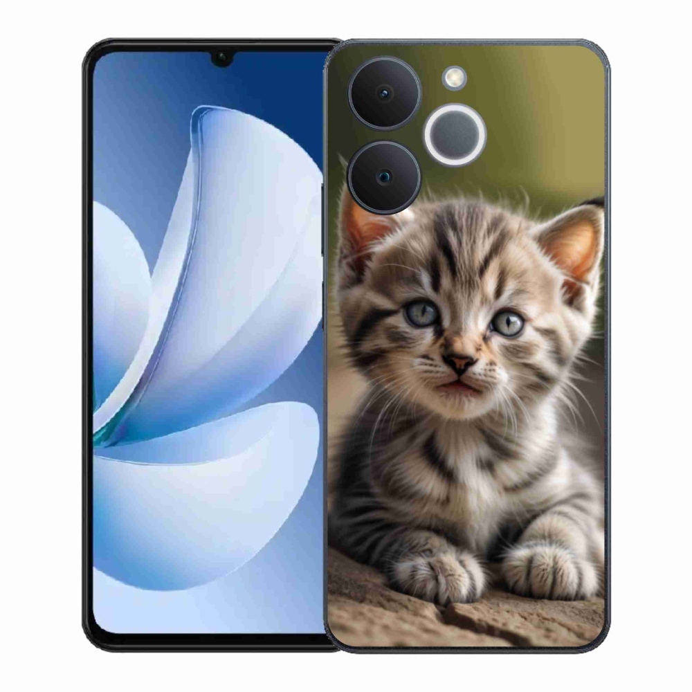 Gélový kryt mmCase na Realme Note 70T - roztomilé mačiatko 9