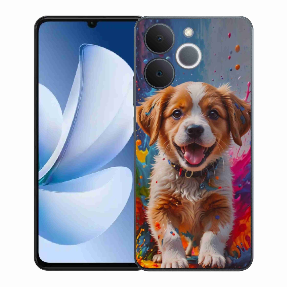 Gélový kryt mmCase na Realme Note 70T - roztomilé šteňa 3