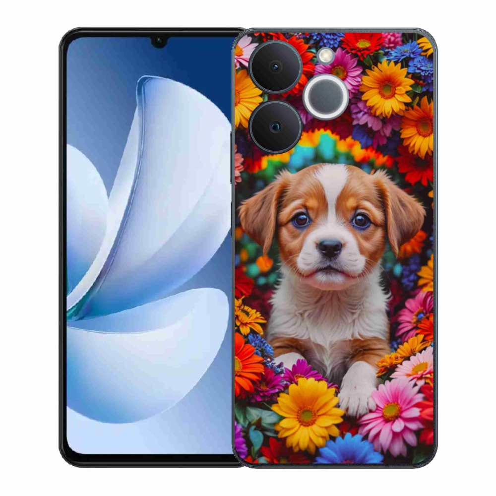 Gélový kryt mmCase na Realme Note 70T - roztomilé šteňa