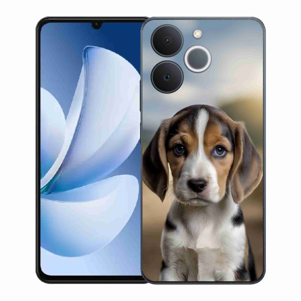 Gélový kryt mmCase na Realme Note 70T - roztomilý bígl