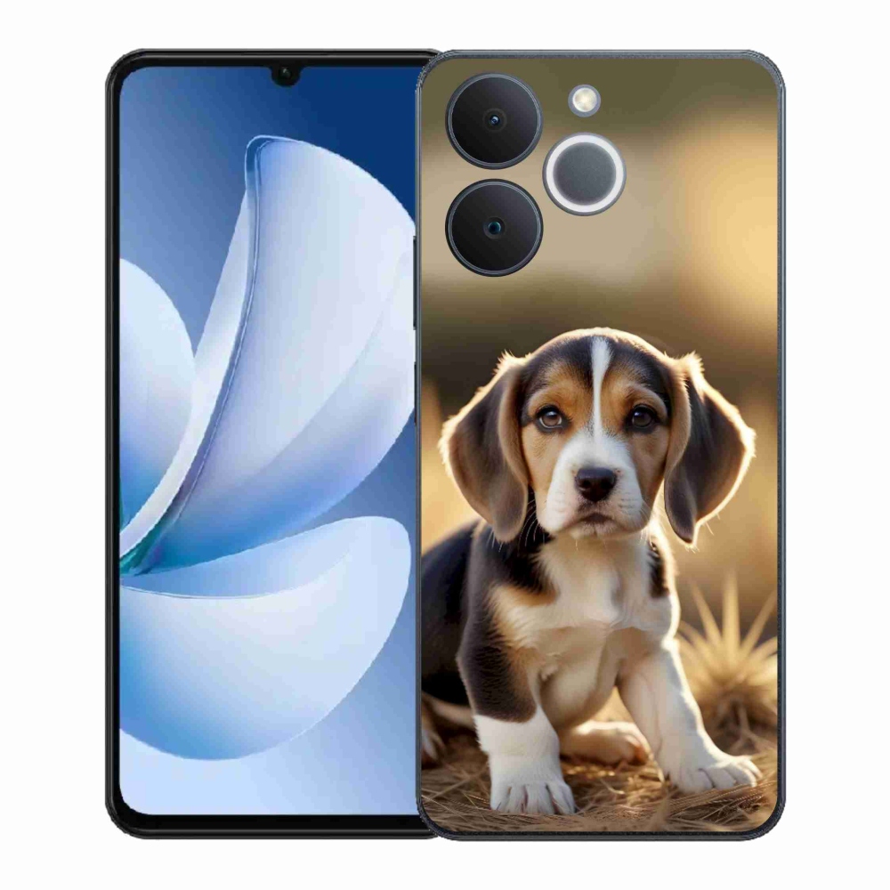 Gélový kryt mmCase na Realme Note 70T - roztomilý bígl
