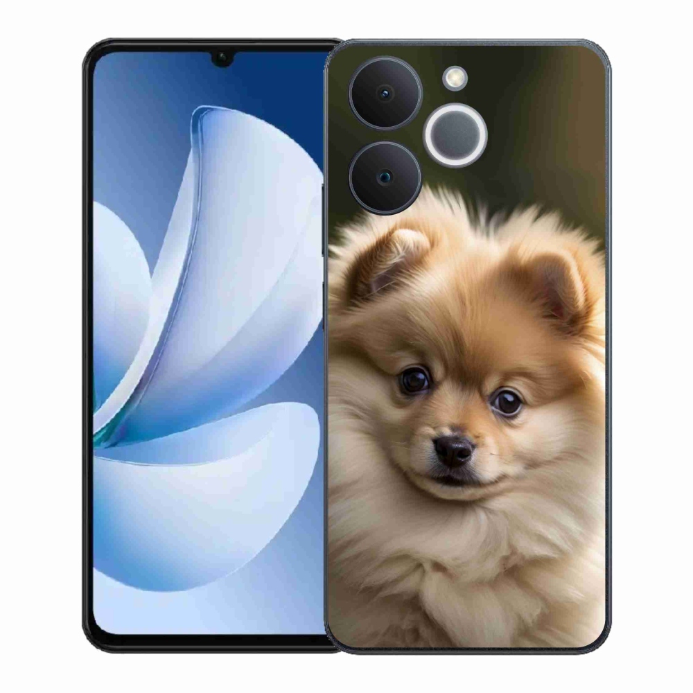 Gélový kryt mmCase na Realme Note 70T - roztomilý pomeranian 2