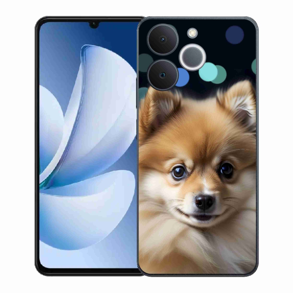 Gélový kryt mmCase na Realme Note 70T - roztomilý pomeranian