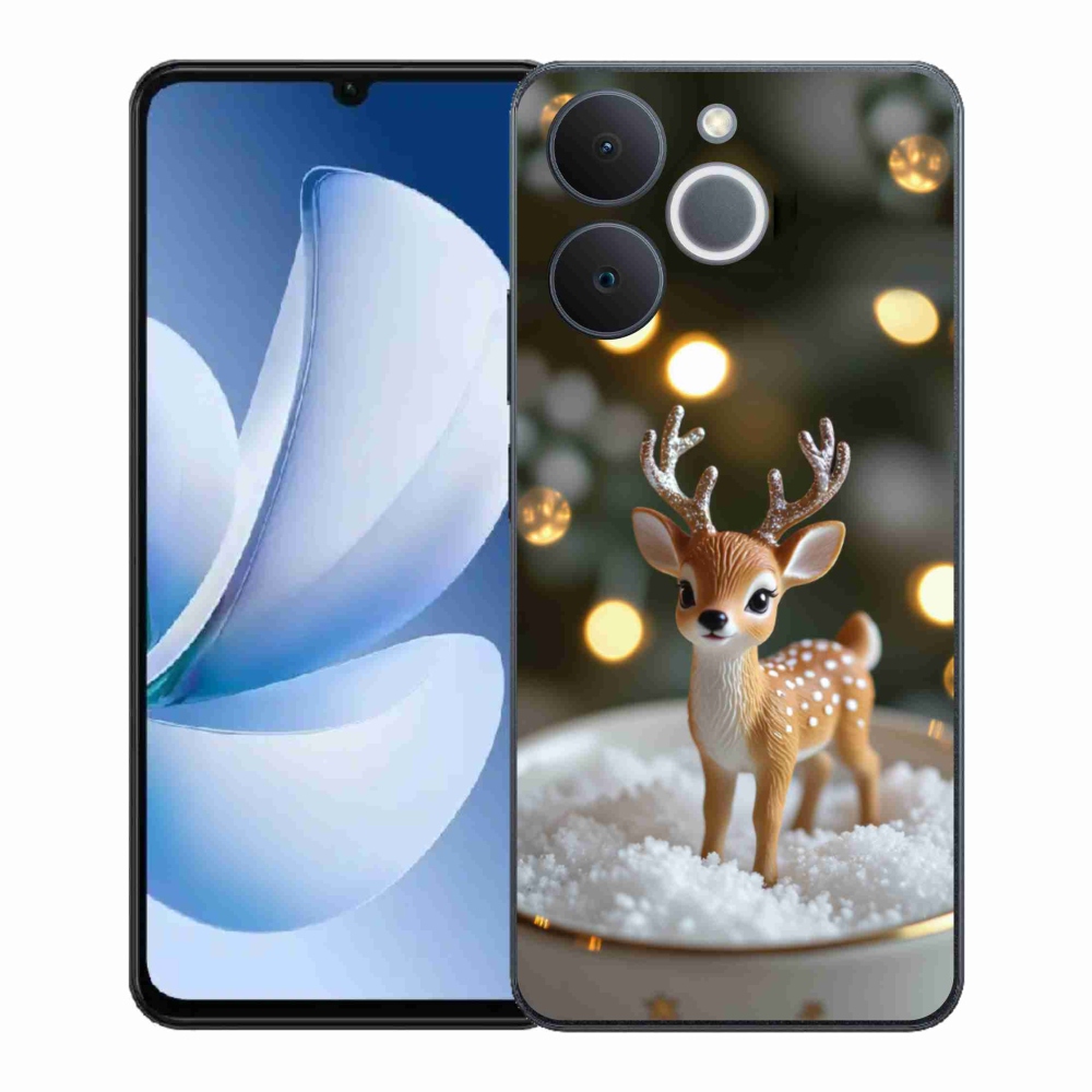 Gélový kryt mmCase na Realme Note 70T - roztomilý vianočný jeleň