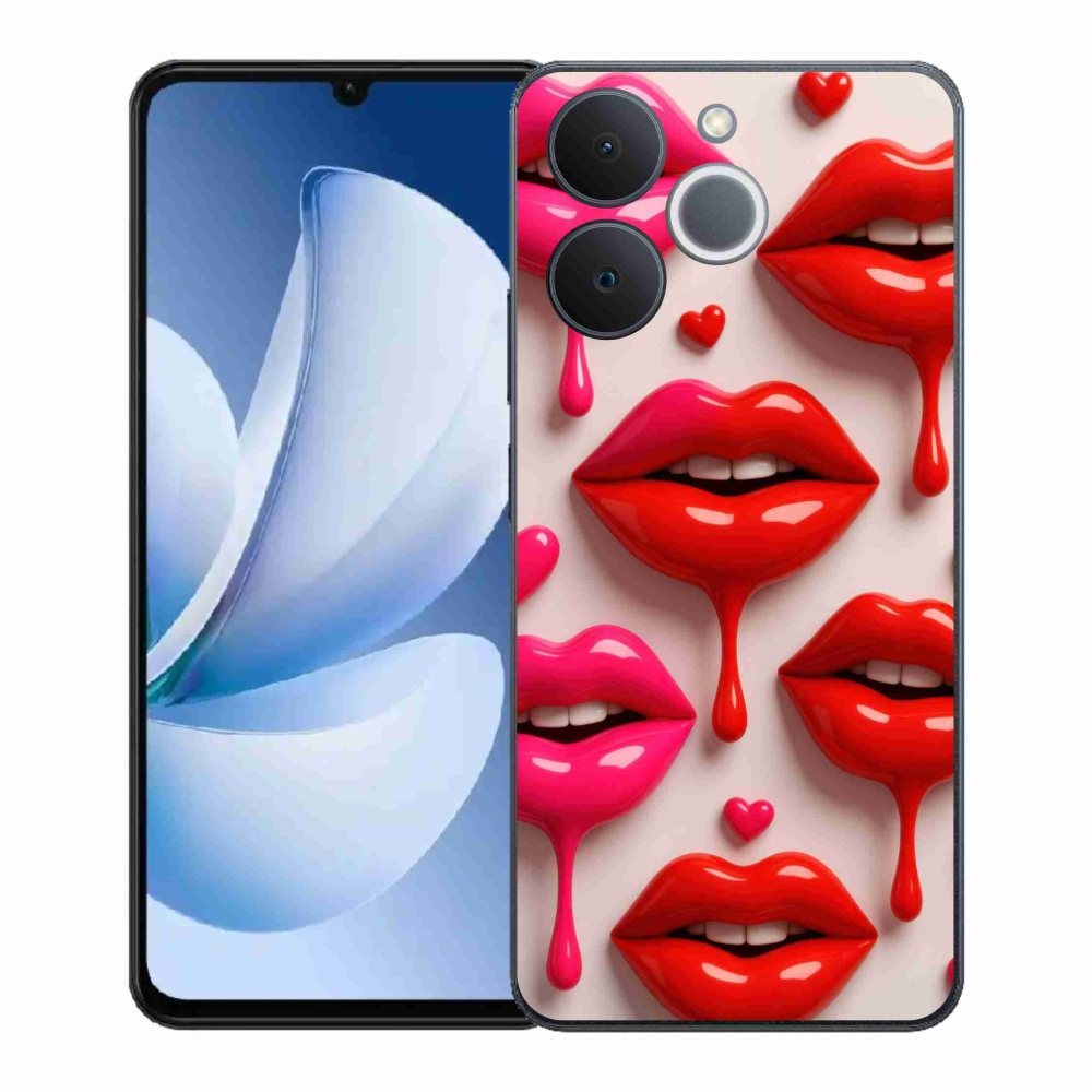 Gélový kryt mmCase na Realme Note 70T - pery 2