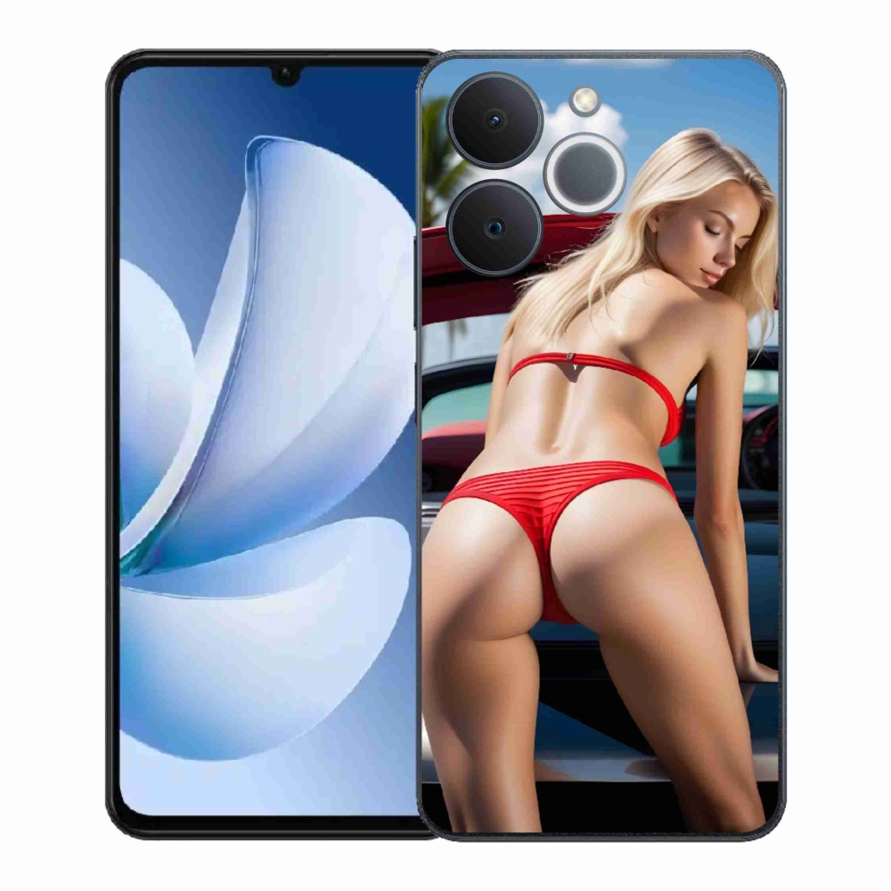 Gélový kryt mmCase na Realme Note 70T - sexy žena 2