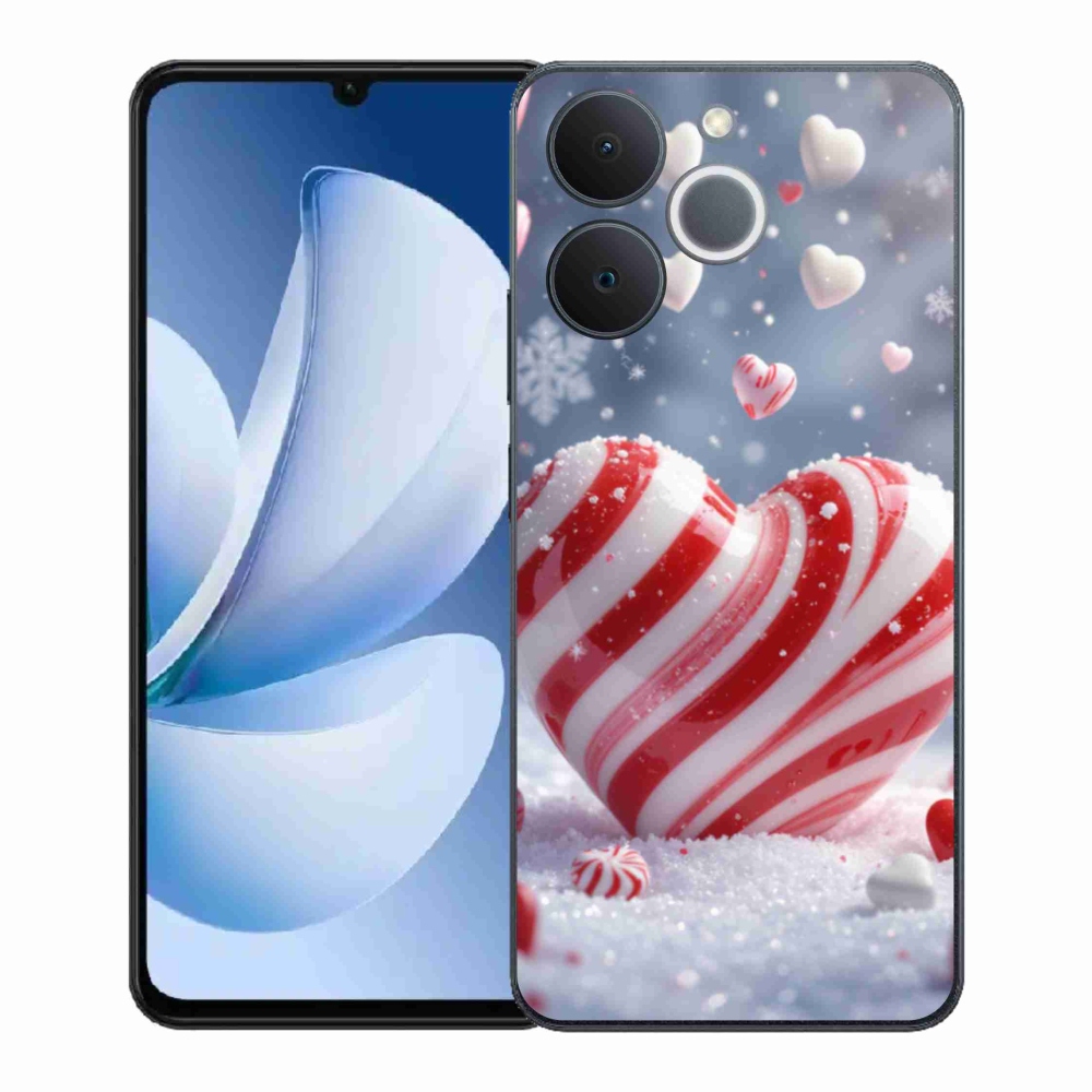 Gélový kryt mmCase na Realme Note 70T - sladké srdce