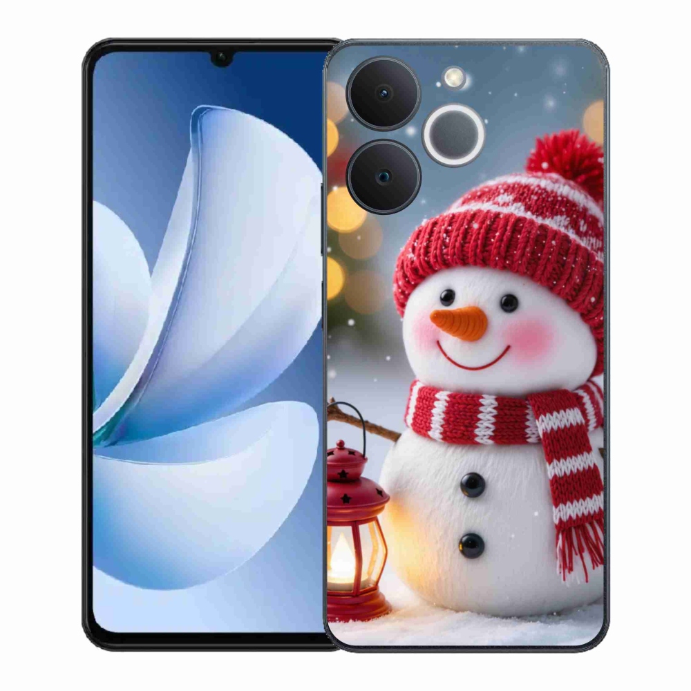 Gélový kryt mmCase na Realme Note 70T - snehuliak 2