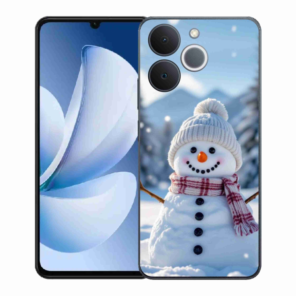 Gélový kryt mmCase na Realme Note 70T - snehuliak 3