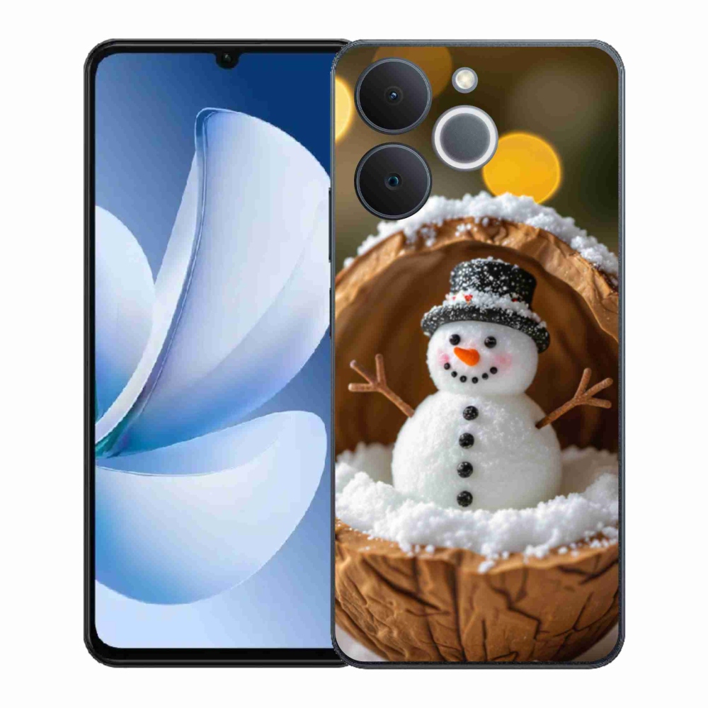 Gélový kryt mmCase na Realme Note 70T - snehuliak 4
