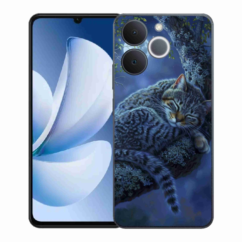 Gélový kryt mmCase na Realme Note 70T - spiaca mačka