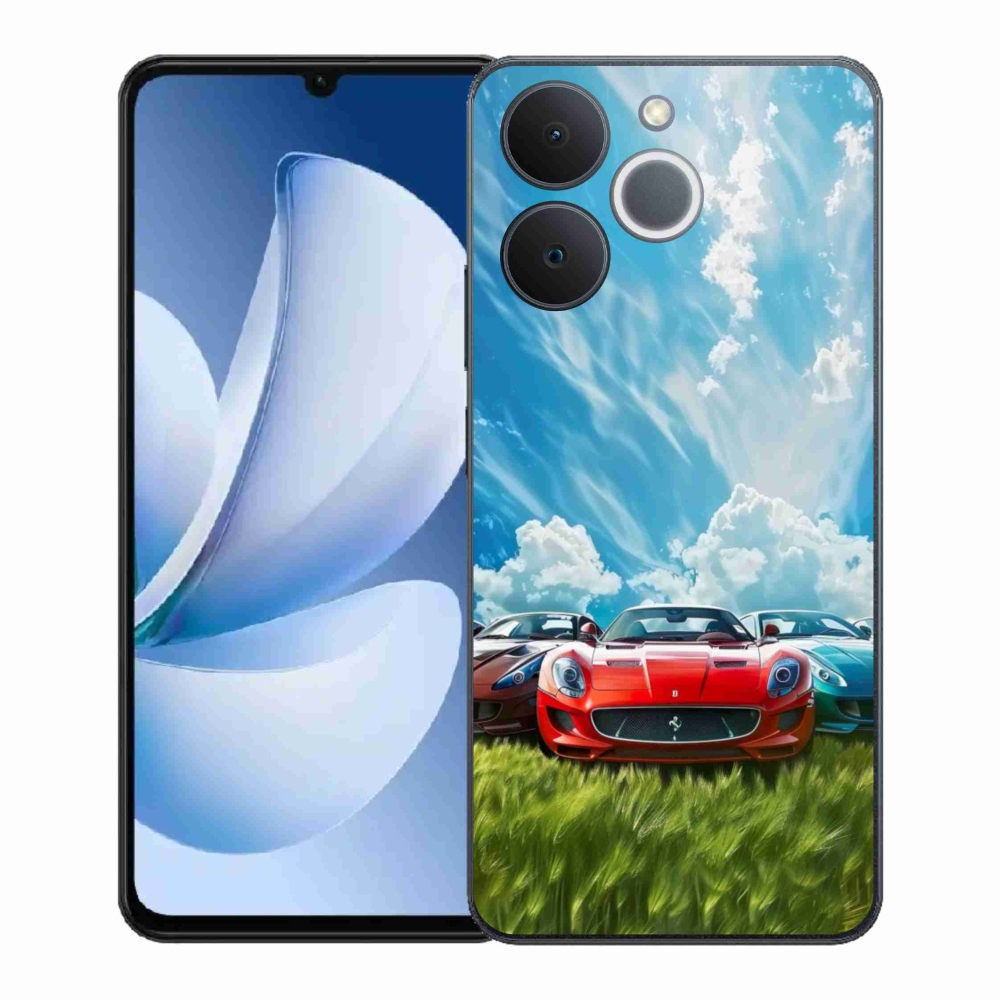 Gélový kryt mmCase na Realme Note 70T - športové vozidlá
