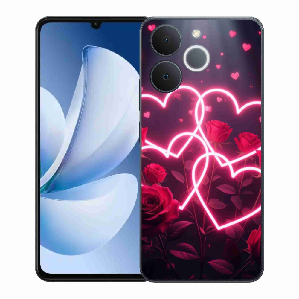Gélový kryt mmCase na Realme Note 70T - srdce lásky