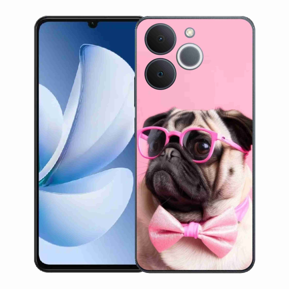 Gélový kryt mmCase na Realme Note 70T - štýlový mops