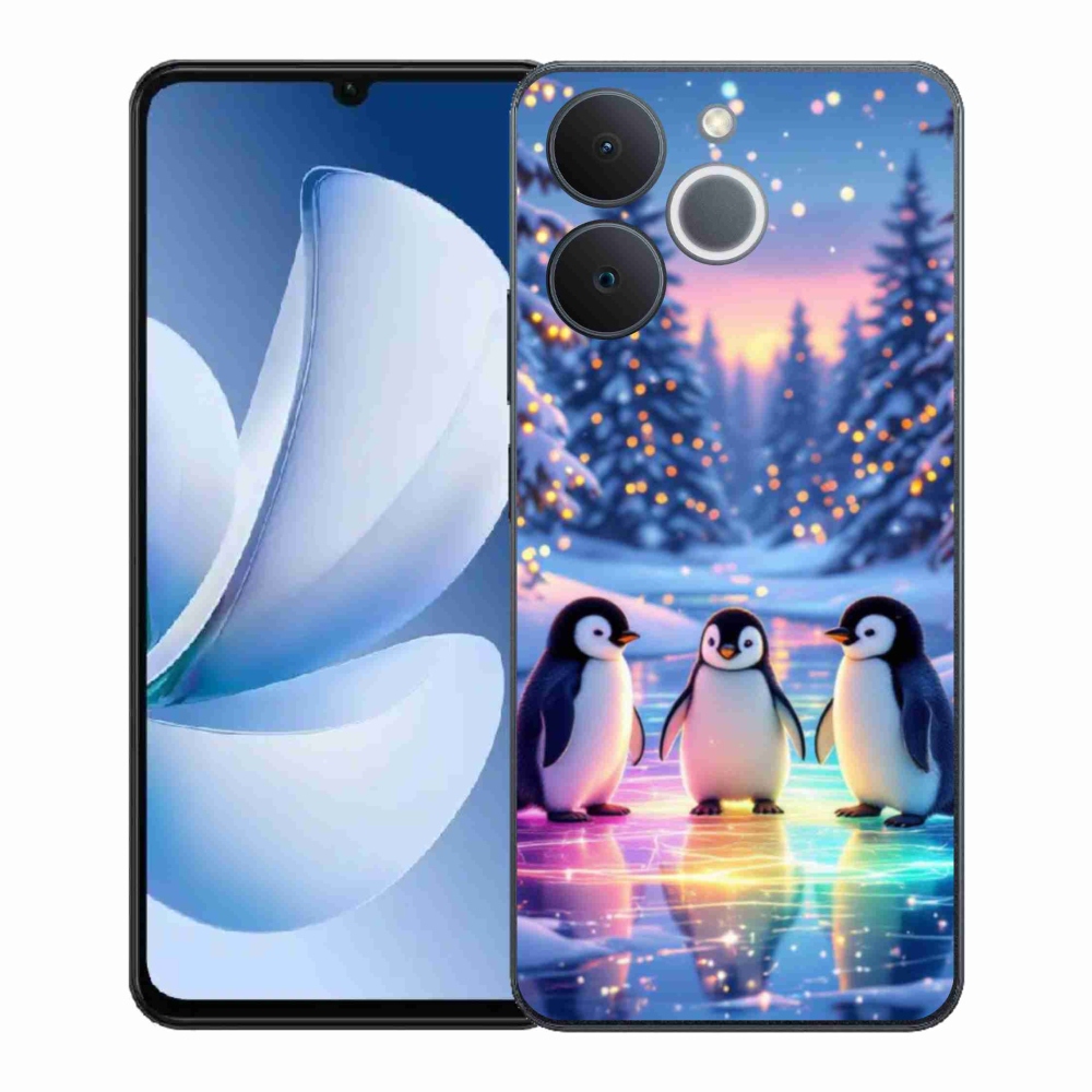Gélový kryt mmCase na Realme Note 70T - tučniaky