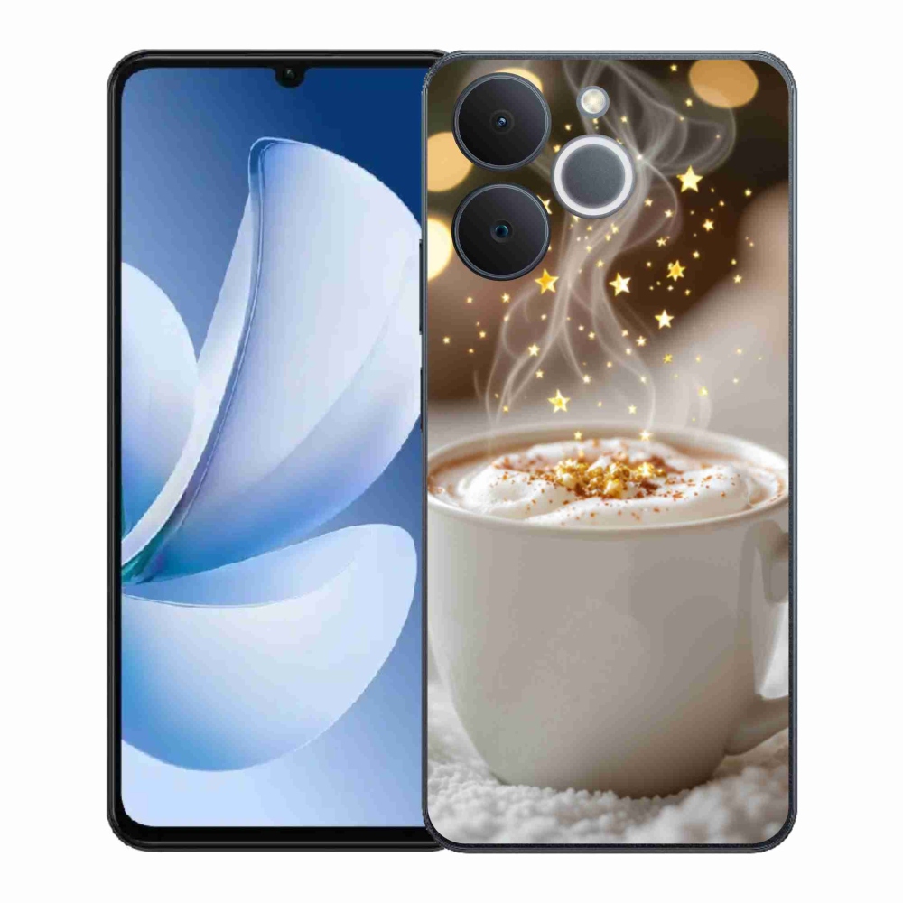 Gélový kryt mmCase na Realme Note 70T - vianočný horúci nápoj