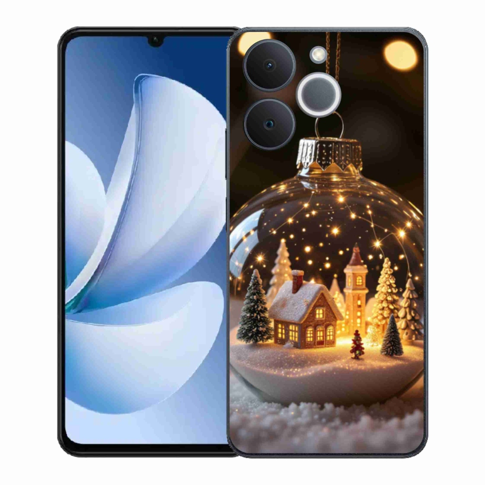 Gélový kryt mmCase na Realme Note 70T - vianočné gule 3