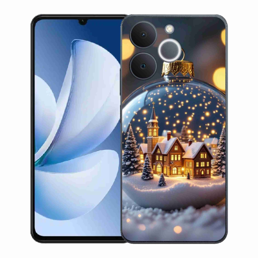 Gélový kryt mmCase na Realme Note 70T - vianočné gule 4