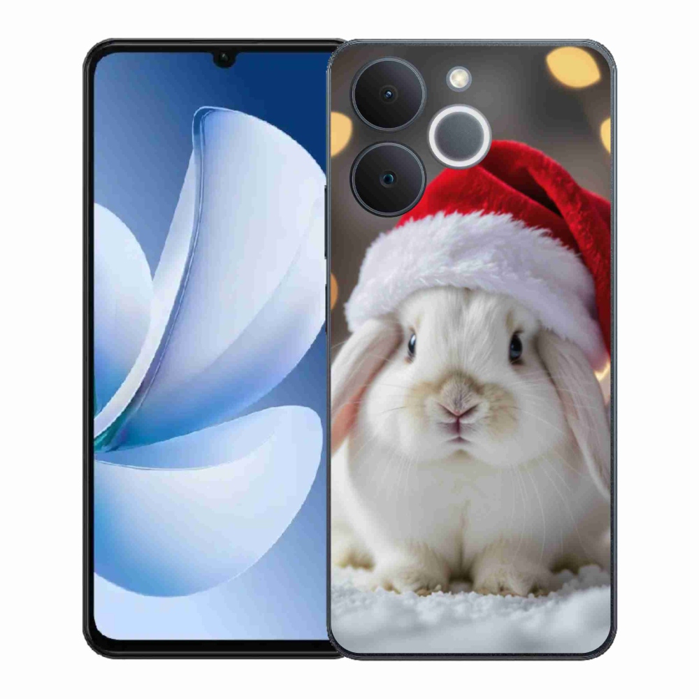 Gélový kryt mmCase na Realme Note 70T - vianočný králik