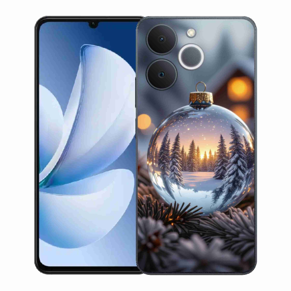 Gélový kryt mmCase na Realme Note 70T - vianočná ozdoba