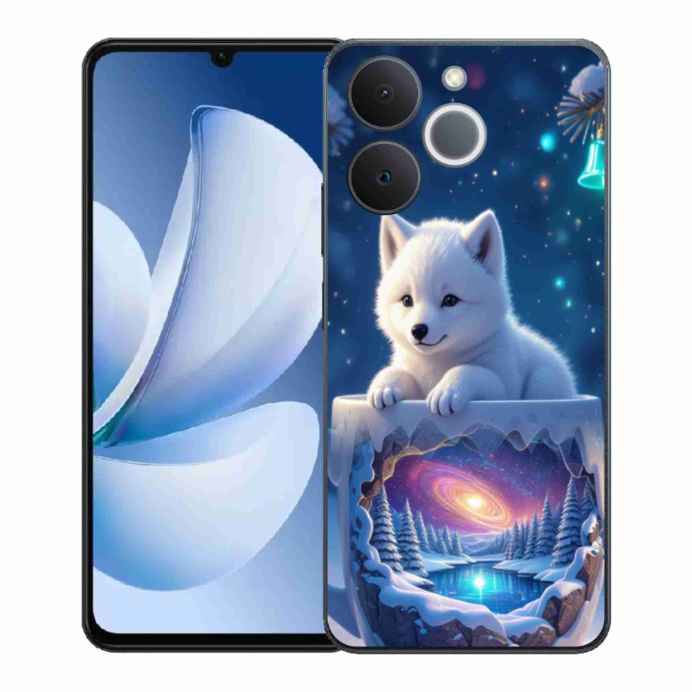 Gélový kryt mmCase na Realme Note 70T - vianočné šteňa