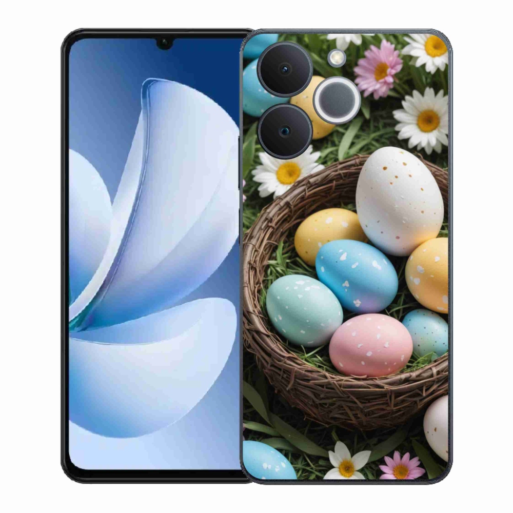 Gélový kryt mmCase na Realme Note 70T - veľkonočné vajíčka 2