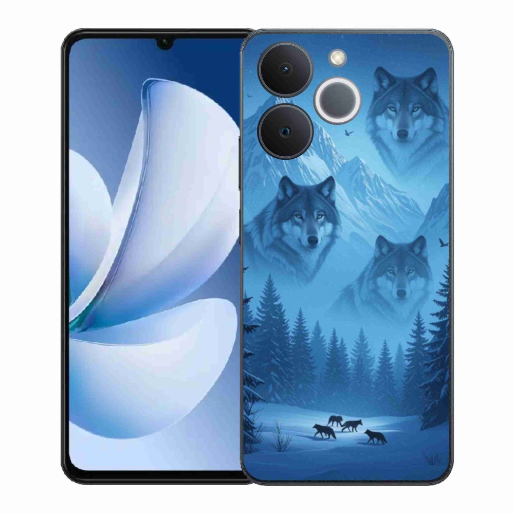 Gélový kryt mmCase na Realme Note 70T - vlčia svorka