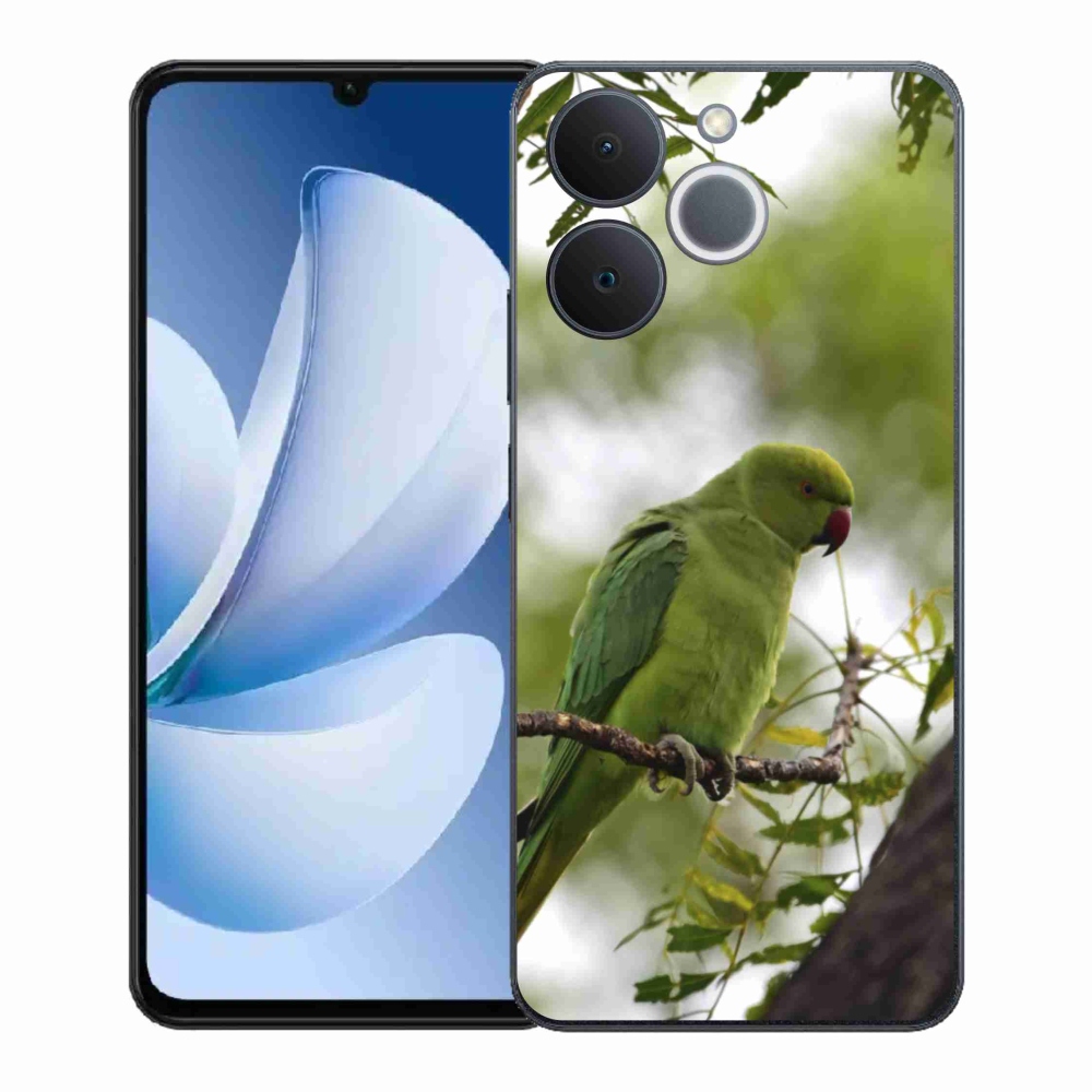 Gélový kryt mmCase na Realme Note 70T - zelený papagáj