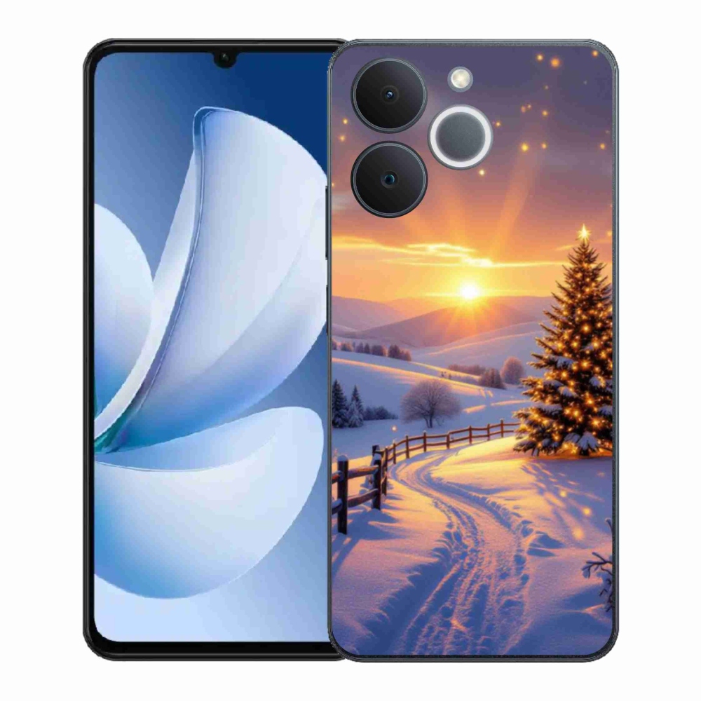 Gélový kryt mmCase na Realme Note 70T - zimná krajina