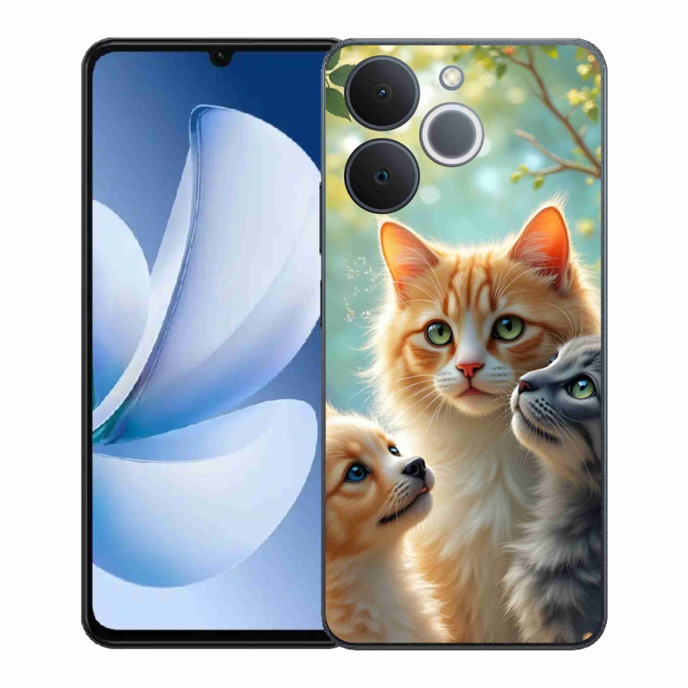 Gélový kryt mmCase na Realme Note 70T - zvieracie priateľstvo 2