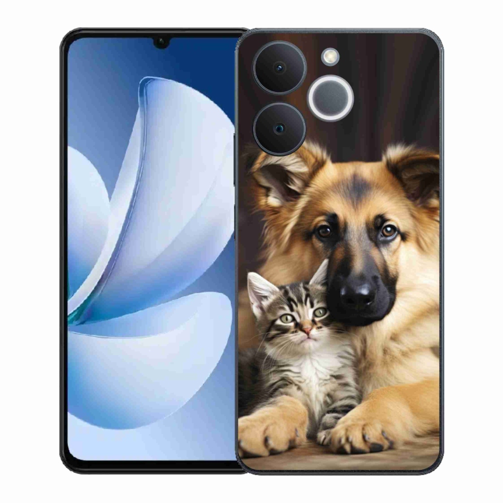 Gélový kryt mmCase na Realme Note 70T - zvieracie priateľstvo
