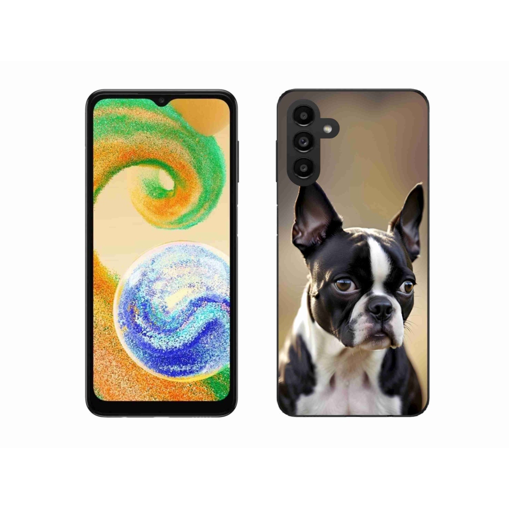 Gélový kryt mmCase na Samsung Galaxy A04s (164,7 x76, 7x9, 1 mm) - bostonský teriér