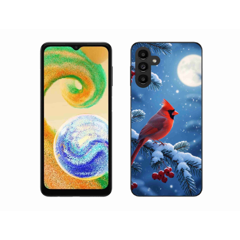 Gélový kryt mmCase na Samsung Galaxy A04s (164,7 x76, 7x9, 1 mm) - kardinál červený