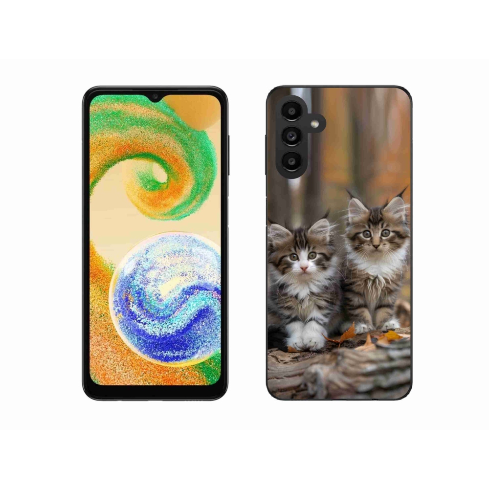 Gélový kryt mmCase na Samsung Galaxy A04s (164,7 x76, 7x9, 1 mm) - mačacie duo 3