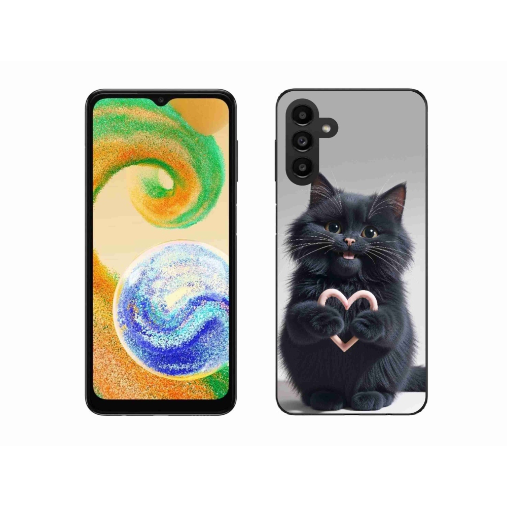 Gélový kryt mmCase na Samsung Galaxy A04s (164,7x76,7x9,1 mm) - mačacia láska 3