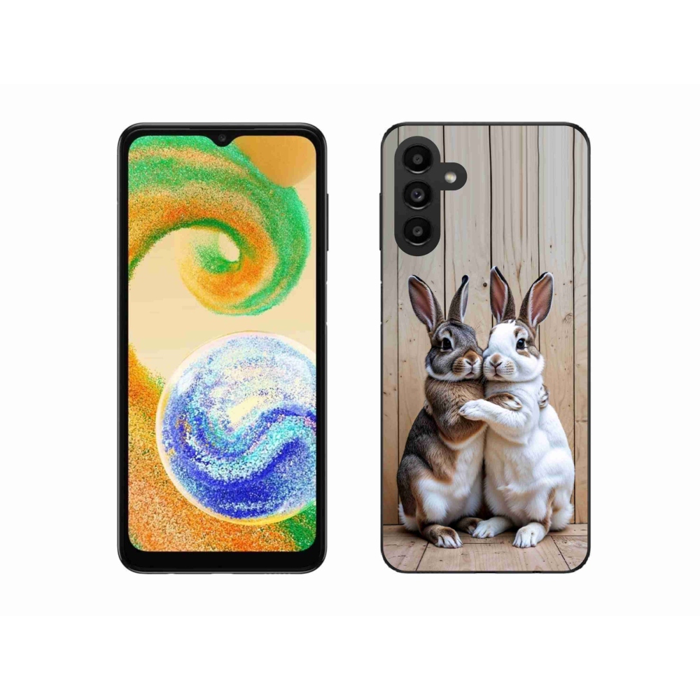 Gélový kryt mmCase na Samsung Galaxy A04s (164,7 x76, 7x9, 1 mm) - králičie pár