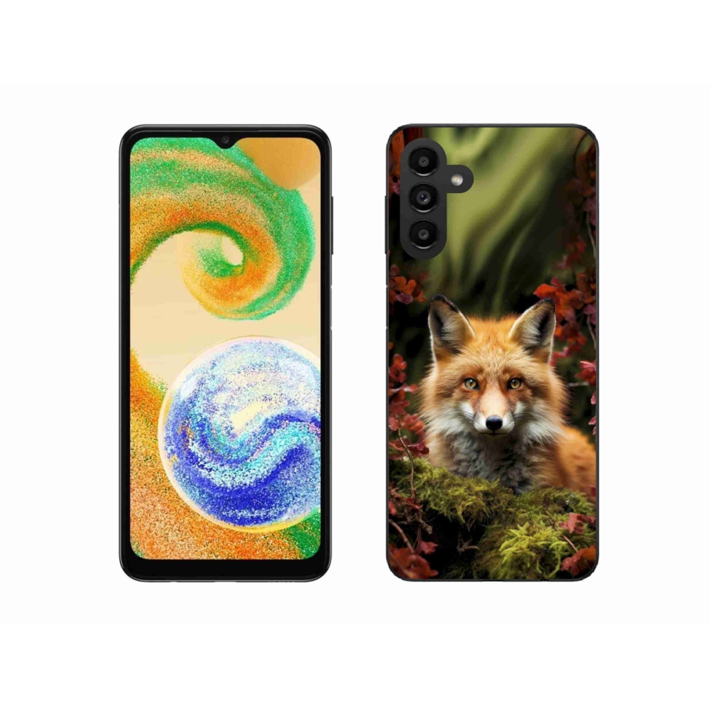 Gélový kryt mmCase na Samsung Galaxy A04s (164,7 x76, 7x9, 1 mm) - líška v lese