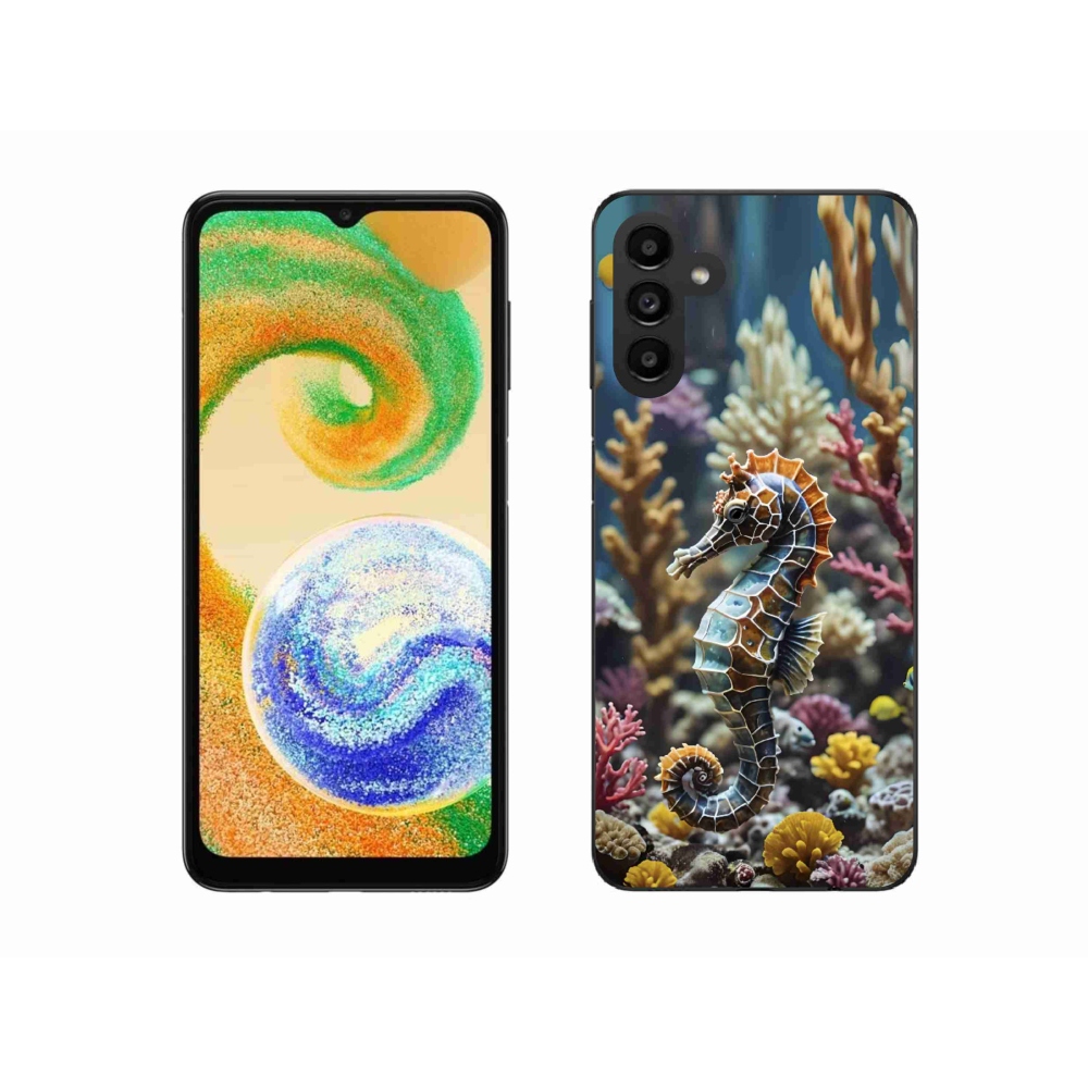 Gélový kryt mmCase na Samsung Galaxy A04s (164,7 x76, 7x9, 1 mm) - morský koník 2