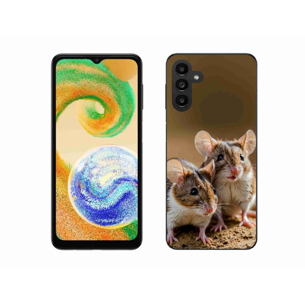Gélový kryt mmCase na Samsung Galaxy A04s (164,7 x76, 7x9, 1 mm) - myší duo